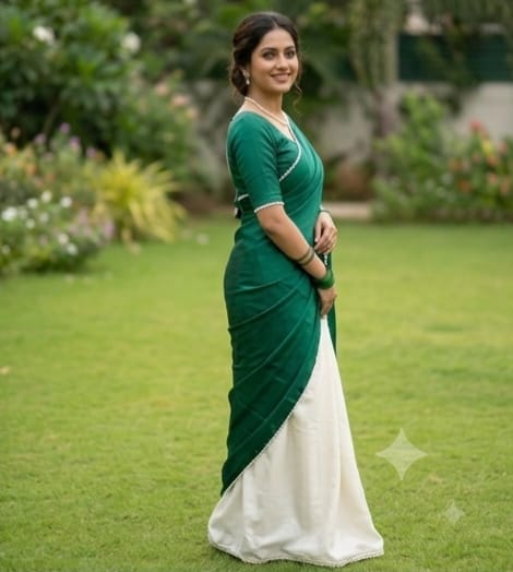 Green Saree - Demo Unit